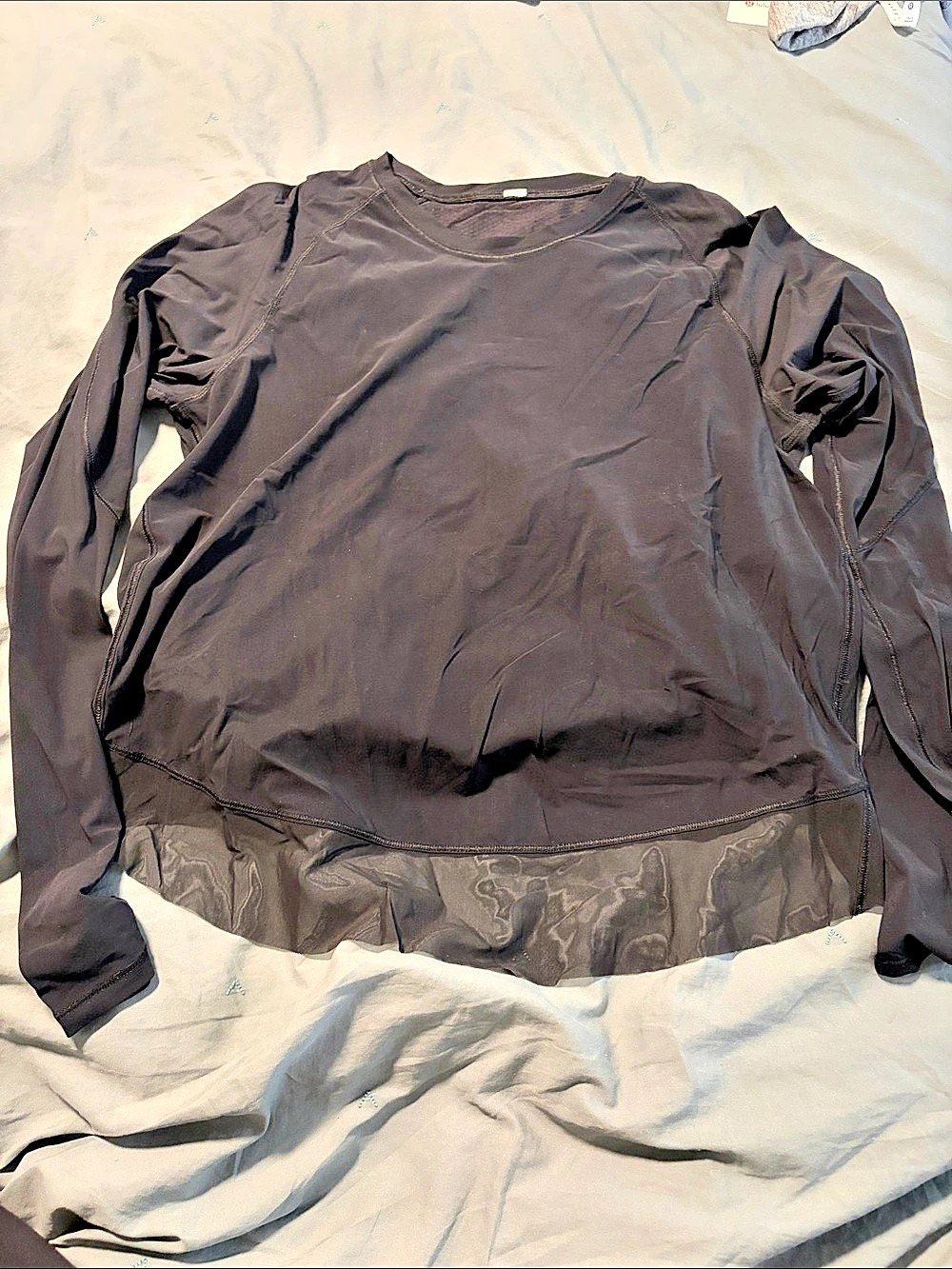 Lululemon Quick Pace Long Sleeve Black Top